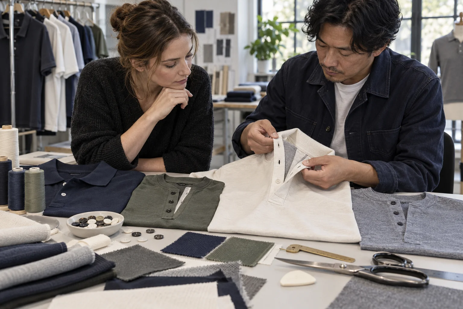 Plan Precise Plackets and Buttons: Define placket size and support; Set button and buttonhole placement; Check alignment after washing
