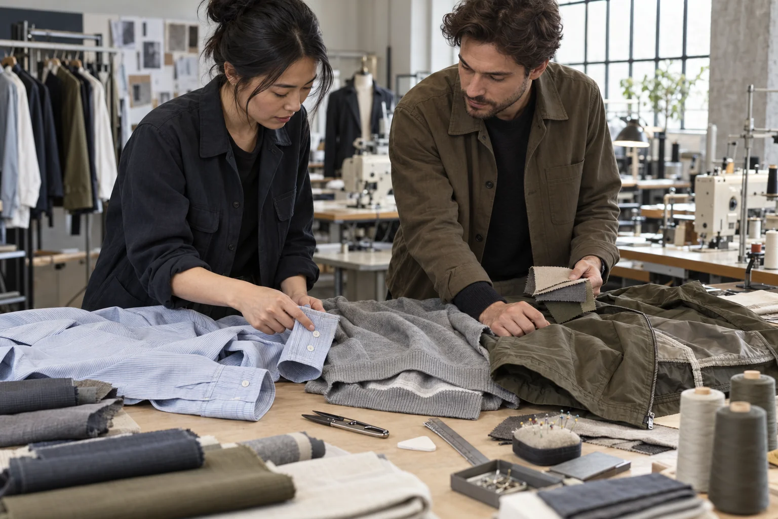 Plan Clear Sleeve and Hem Details: Define each measurement datum; Choose rib and stitch finishes; Review construction after washing