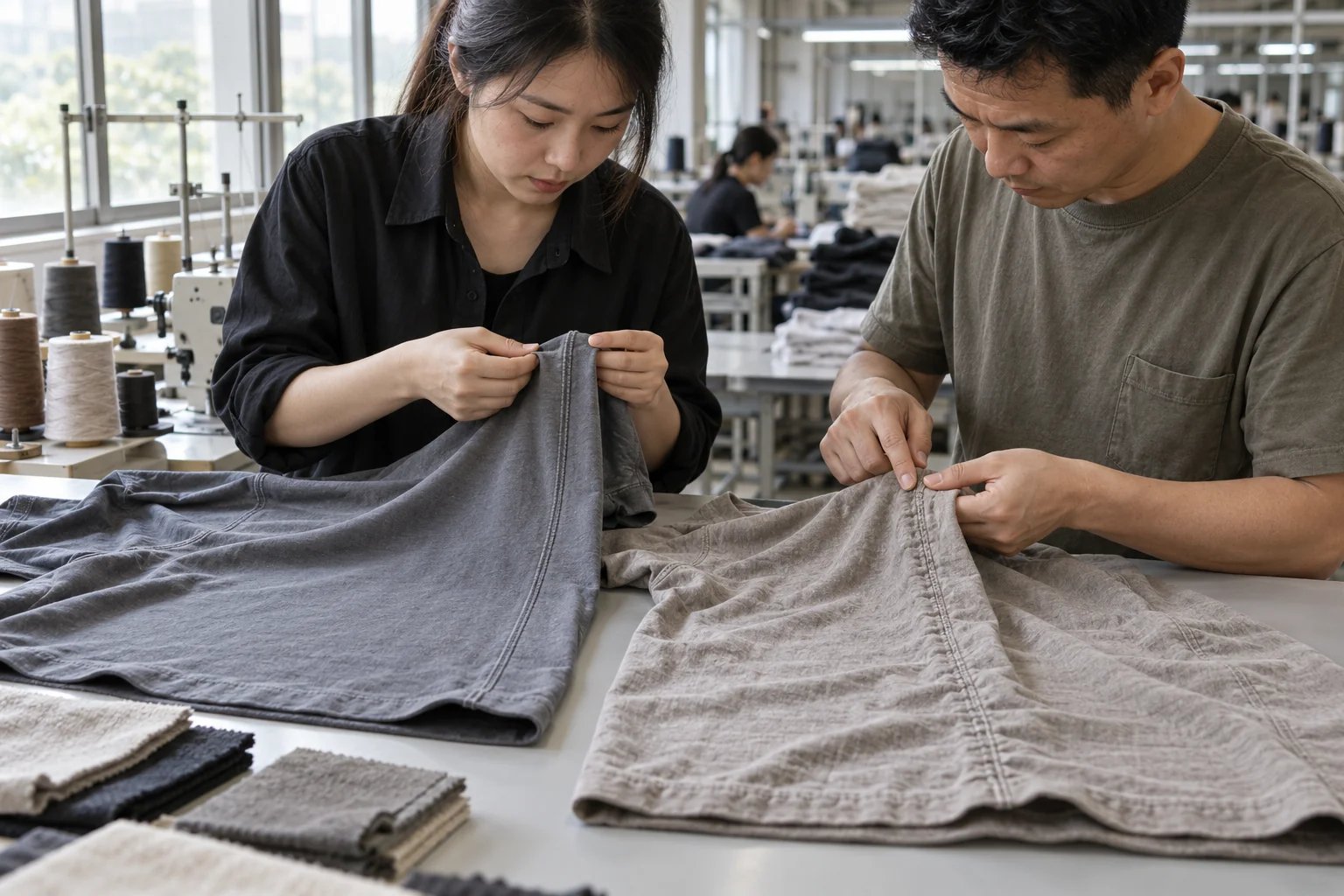 Plan a Side Seam Puckering Review: Compare smooth and puckered samples; Inspect stitch tension and fabric feeding; Recheck side seams after washing