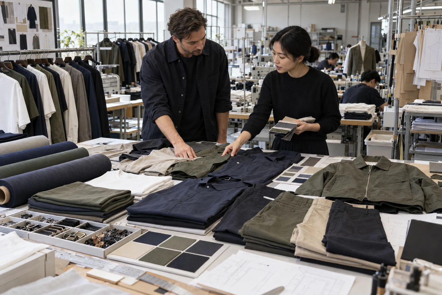 Low MOQ Assortment Planning Session: Consolidate styles around shared materials; Limit colors and build practical size runs; Budget sampling before bulk approval